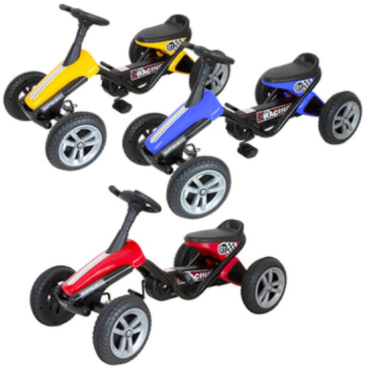 楽天市場】4輪ゴーカート四輪車ペダルカー 足こぎバギーカートペダル 