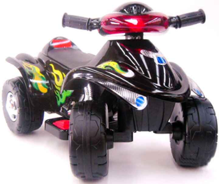 楽天市場】子供用電動乗用4輪車オフロードブラックバギーアクセル 