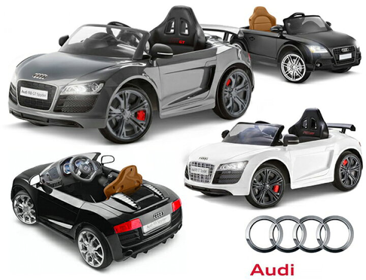 楽天市場】電動乗用カー スポーツカーアウディ R8 スパイダーブラック 