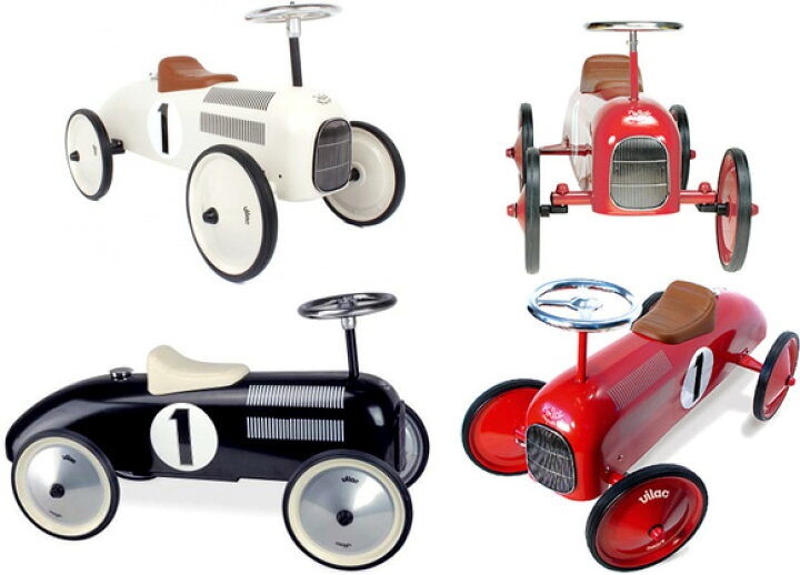 楽天市場】フランス製足蹴り乗用玩具 メタルレーサーMETTAL RACER 