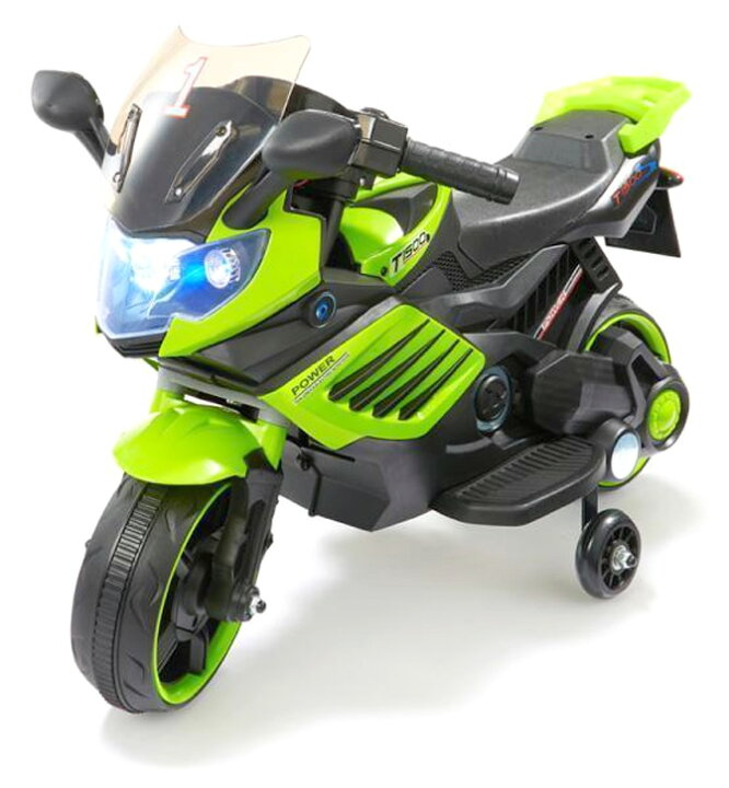 楽天市場】充電バッテリーで動く子供用電動乗用バイク簡単アクセル 