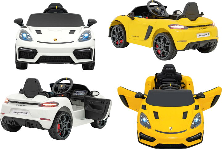 楽天市場】子供用電動乗用ラジコンカー ポルシェ スパイダーRSスポーツ 