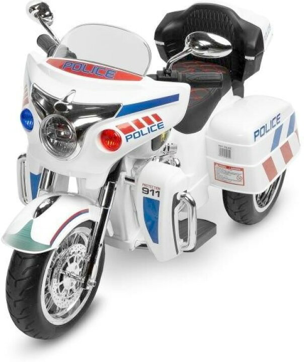 楽天市場】電動乗用玩具 子供用電動玩具 白バイ 乗り物警察パトロール 
