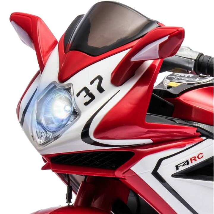 楽天市場】子供用電動乗用玩具レーサーバイクかっこいい3輪スポーツ 