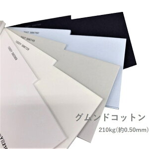 10月最大800円OFFクーポン 【特殊紙】グムンドコットン 210kg(0.50mm) A3 50枚【ファンシーペーパー ラフ カラー】