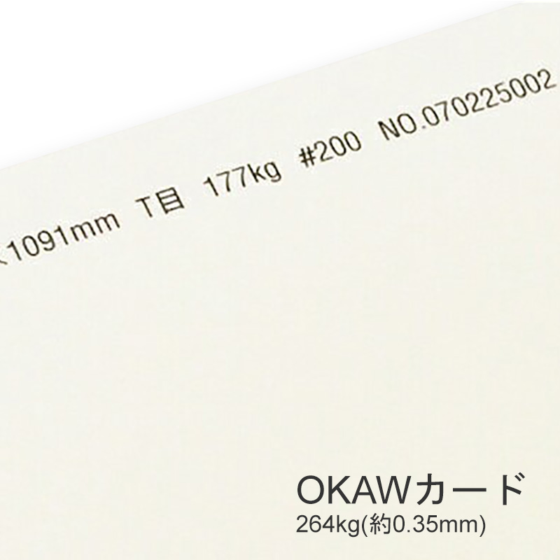 OKAWカード 264kg A3 100枚ナチュラルホワイトなカード紙 特殊紙 0.35mm ファンシーペーパー 海外 厚い紙 厚紙 印刷用紙 100枚 11周年記念イベントが