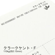5月最大800円OFFクーポン 【特殊紙】クラークケント・F 110kg(0.15mm)【印刷用紙 ケント紙】