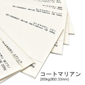 11月最大800円OFFクーポン 【特殊紙】コートマリアン 265kg(0.33mm)【印刷用紙 エンボス 凹凸】