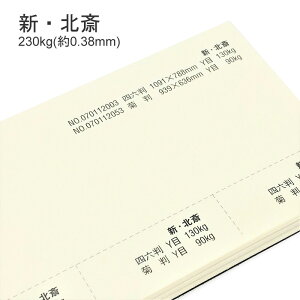 10月最大800円OFFクーポン 【特殊紙】新・北斎 230kg(0.38mm)【ファンシーペーパー 印刷用紙 版画 日本画 和風 オフセット印刷 ラフ肌】