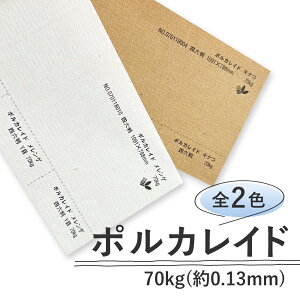 10月最大800円OFFクーポン 【特殊紙】ポルカレイド 70kg(0.13mm)全2色【ファンシーペーパー 印刷用紙 ライン模様 ラフ肌 ガサガサ カラフル FSC森林認証紙】