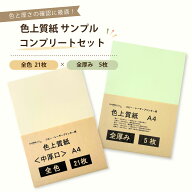 9月最大800円OFFクーポン 色上質紙 色 ＆ 厚さ サンプル コンプリートセット A4 全色セット(21色×1枚入)…