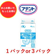 尿とりパッド アテントRケア 紙パンツ用パッド座位モレも防ぐ 2回吸収 1パック48枚入り 目安吸収量約2回…