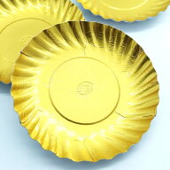 紙皿 ゴールド （M90／M80）100枚【M90：G1-2】【M80：G1-1】