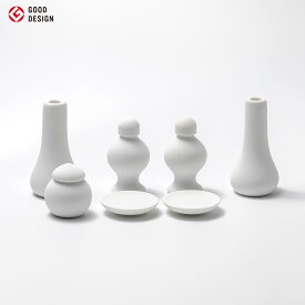 神具セット 「 割れない神具 7点セット［スタンダード］」 国産 神具 セット 7点セット 一輪挿し 花瓶 花立て 榊立て 皿 塩 米 瓶子 酒 水玉 モダン シンプル モダン神棚 神棚飾り モダン神具 おしゃれ 神棚 飾り プラスチック アクリル 樹脂 セラミック 贈り物 現代