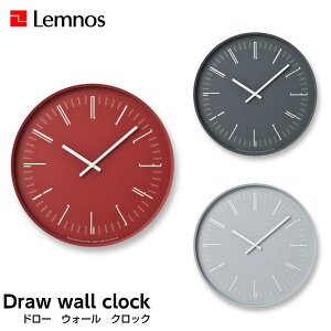 y12/31܂Ń|Cg10{z|v Ǌ|v Draw wall clock h[ EH[ NbN KK18-13 BK RE GY Vv ra Lemnos mX