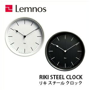 y11/30܂Ń|Cg10{zdgv |v Ǌ|v RIKI STEEL CLOCK L X`[NbN WR08-24 WH BK n  Vv Lemnos mX