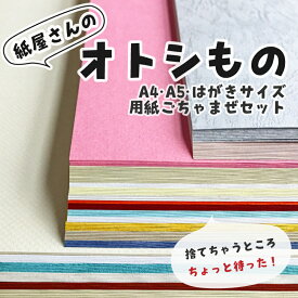 【ポスト投函】紙屋さんのオトシもの/1箱 | ハンドメイド 材料 パーツ クラフト 紙 用紙 ペーパー サイズ A4 A5 はがき 文具 文房具 事務用品 業務用 家庭用 福袋 訳あり アウトレット アウトレット品 ギフト プチギフト プレゼント 詰め合わせ 日本製 端紙 まとめ買い