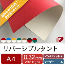 【ネコポス対応】リバーシブルタント＜200＞A4 自由に5色詰め合わせセット /合計20枚