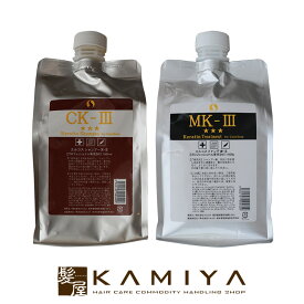 【最大5%OFFクーポン対象】エルコス シャンプー CK-3 1000ml（詰替用） 1個 ＋ ファンデ MK-3 1000g（詰替用） 1個 計2個 詰替用セット 美容院専売