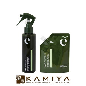 【LINE登録で300円クーポン】ユーグレナ エポ プレミアムヘマチンミスト 120ml+110ml 詰替用 計2個セット|euglena ダメージケア ダメージケアトリートメント リペア 修復 補修 保護 ミスト ボトル