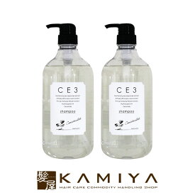 【最大5%OFFクーポン対象】フォード CE3 シャンプー 1000ml×2個セット|ノンシリコン 弱酸性 髪 頭皮 潤い うるおい 保湿 セラミド フユボダイジュ花エキス ボタンエキス アルニカ花エキス アルテア根エキス 両性界面活性剤 大人 子供 家族 ダメージ