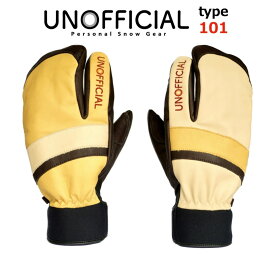 UNOFFICIAL　type TRE-101　アンオフィシャル　SNOW GLOVE　100% JapanMade　左右非対称カラー