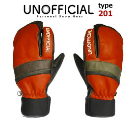 UNOFFICIAL　type TRE-201　アンオフィシャル　SNOW GLOVE　100% JapanMade　左右非対称アクセントカラー　グローブ