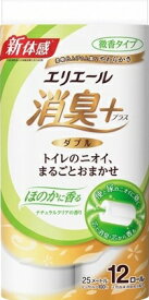 大王製紙　エリエール　ナチュラルクリア消臭＋トイレット　12ロール　ダブル　6パック入り　まとめ買い　送料無料