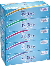 カミ商事　エルモア　水に流せる　ティッシュ320枚（160組）5箱　×5パック(25箱)　まとめ買い　送料無料
