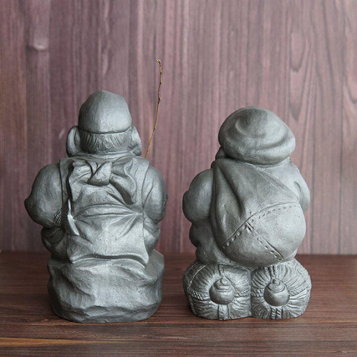 楽天市場】恵比寿:大黒 21cm [ 恵比寿天 大黒天 三州瓦 瓦 恵比寿様 