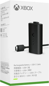 Xbox 充電式バッテリー + USB-C ケーブル ゲーム 周辺機器 長時間 持続 ワイヤレス コントローラー USB Type-C コネクター 接続 プレイ Xbox Series X S エックス ボックス