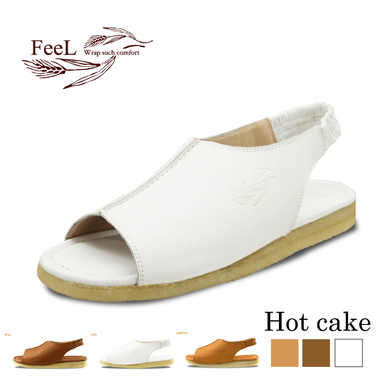 FeeL Hot cake ホットケーキ シャーリングゴム 素晴らしい品質 再再販！ インソール サンダル FE-05