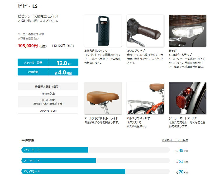 楽天市場】完売御礼 パナソニック ビビ・LS BE-ELLS032T チョコ 