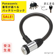 5倍 Δ 16日朝迄 パナソニック NSAJ092-B ブラック 番号が選べる ワイヤー錠 受注生産 バッテリーロック …