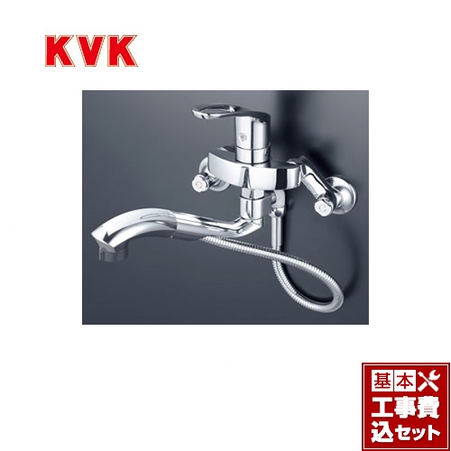 KVK シングルレバー式シャワー付混合栓 KM5000TTP (水栓金具) 価格比較