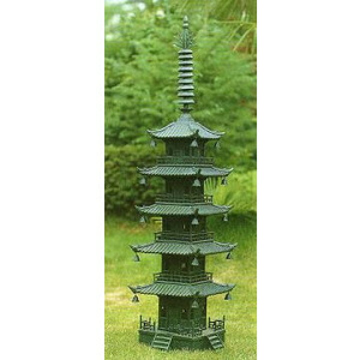 高岡銅器五重の塔、五重の塔、金の五重の塔、金色五重の塔、鉄製に金 