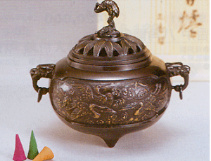 59-06 香炉 鶴亀 【送料無料】