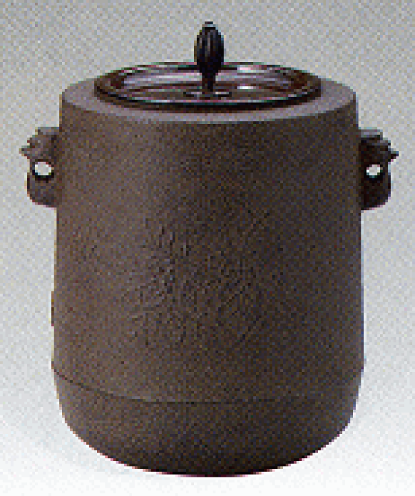 筒釜　菊池政光作 楽天市場】4-8風炉釜 筒釜 桐地紋 菊地政光 作 : カナシチ 楽天