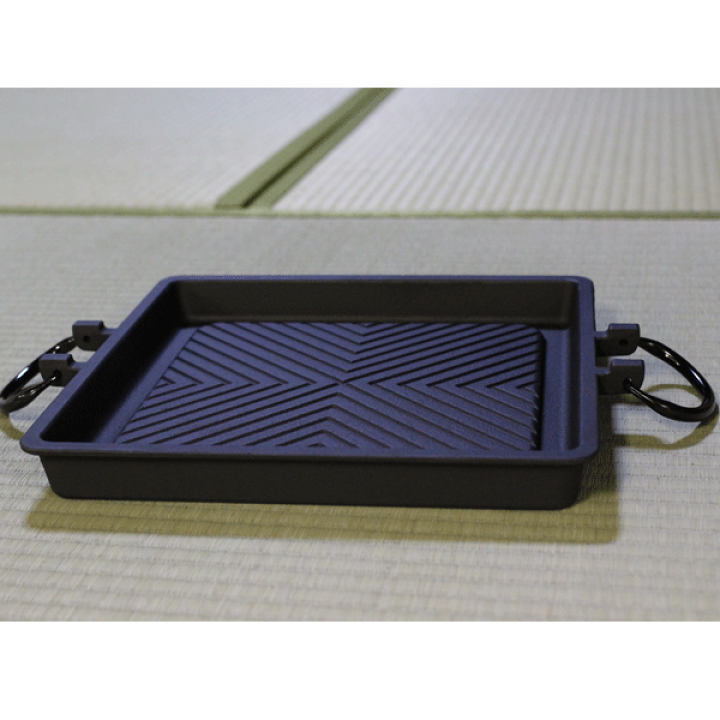 楽天市場】南部鉄器 焼肉プレート 角型 内径270mm IH対応 バーベキュー