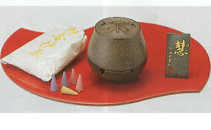 49-02香炉 慧(けい)香セット (お香と香炉)