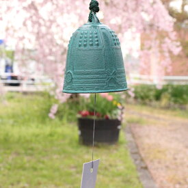 NO37釣鐘風鈴　（青銅色）　特大　南部鉄器　 WINDOW BELL 日本のお土産　涼しい　風鈴
