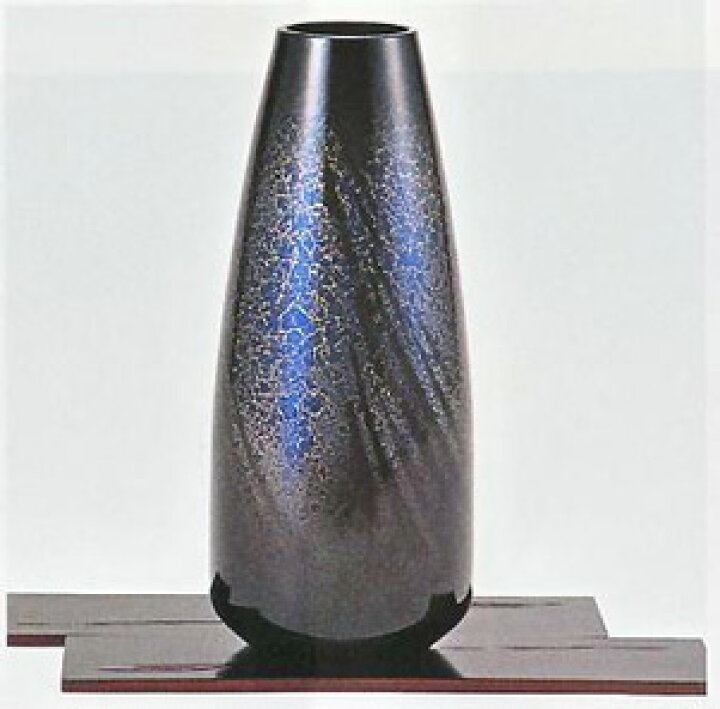 楽天市場】102-11花瓶 蓬菜 天目色 青銅製 敷板付 花器 高岡銅器 花瓶 