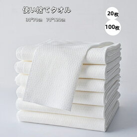 ＼全品ポイント2倍／使い捨てタオル 70×30cm 140×70cm 20枚入100枚入 ペーパータオル 使い捨てタオル不織布 からだふき 体拭き ドライタオル 大判 水拭き 洗顔 柔らか スポーツ 汗拭き 吸水性 厚手 クレンジング ボディタオル 洗面台 キッチン