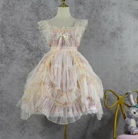 【スーパーSALE限定！先着10名様300円OFFクーポン★さらにポイント5倍！】新発 数量限定 Lolita系 小物エプロンjskop 日常写真舞台変装 ロリータ トップス 萌え レディース ゴスロリ ワンピース花嫁洋服 吊りスカート ロリータファッション変装トップス