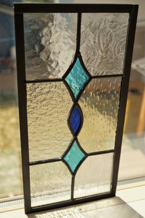 ステンドグラス 125*36cm 2枚