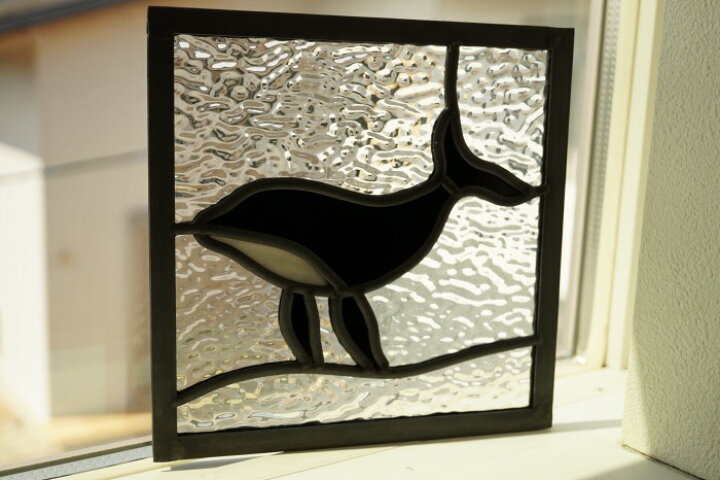 楽天市場】ステンドグラス パネル クジラ 〔18cm×18cm〕 : ステンド 