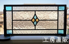 楽天市場】ステンドグラス パネル ブルーロンデル 背景ホワイト 〔12cm 