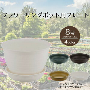 【 エントリーでポイント最大5倍 10/24(金)20:00〜10/27(月)9:59まで 】フラワーリングポット プレート8号 ベストコ | 受け皿 鉢皿 受皿 プレート 鉢受け皿 水受け ソーサー 植木鉢用皿 植木鉢用 プ