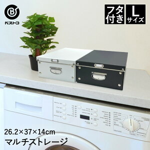 収納ボックス Lサイズ | 押入れ収納 ボックス ストレージボックス 整理箱 折りたたみ ふた付き 衣類 雑誌 小物 収納 収納用品 収納グッズ 組み立て式 大型 蓋付き 押し入れ収納 ケース 紙製