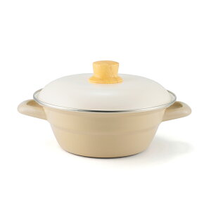 土鍋 ホーロー鍋 20cm HD-20 IH対応 富士ホーロー | 両手鍋 鍋 お鍋 卓上鍋 ほうろう 琺瑯 琺瑯土鍋 ほうろう鍋 琺瑯鍋 1人鍋 一人鍋 一人用 ih ガス火 直火 おしゃれ かわいい モノトーン ニュアン